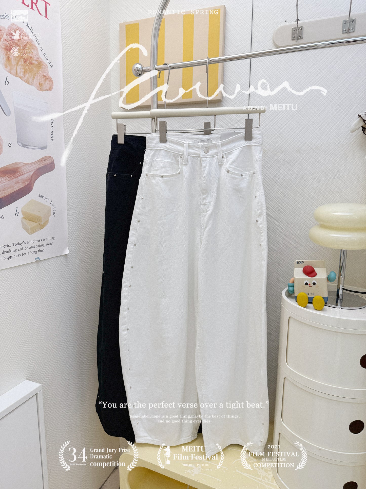 ⍣日系疊穿波點套裝🩶🎶