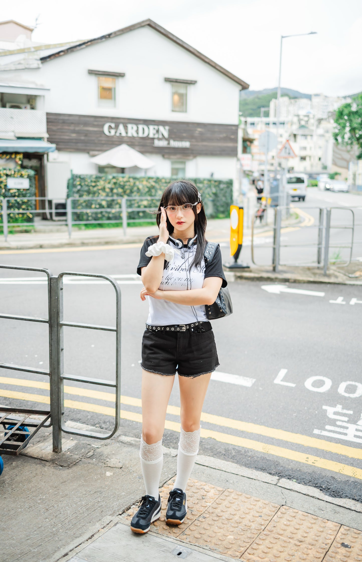 You Love Me❣️拼色字母短褲