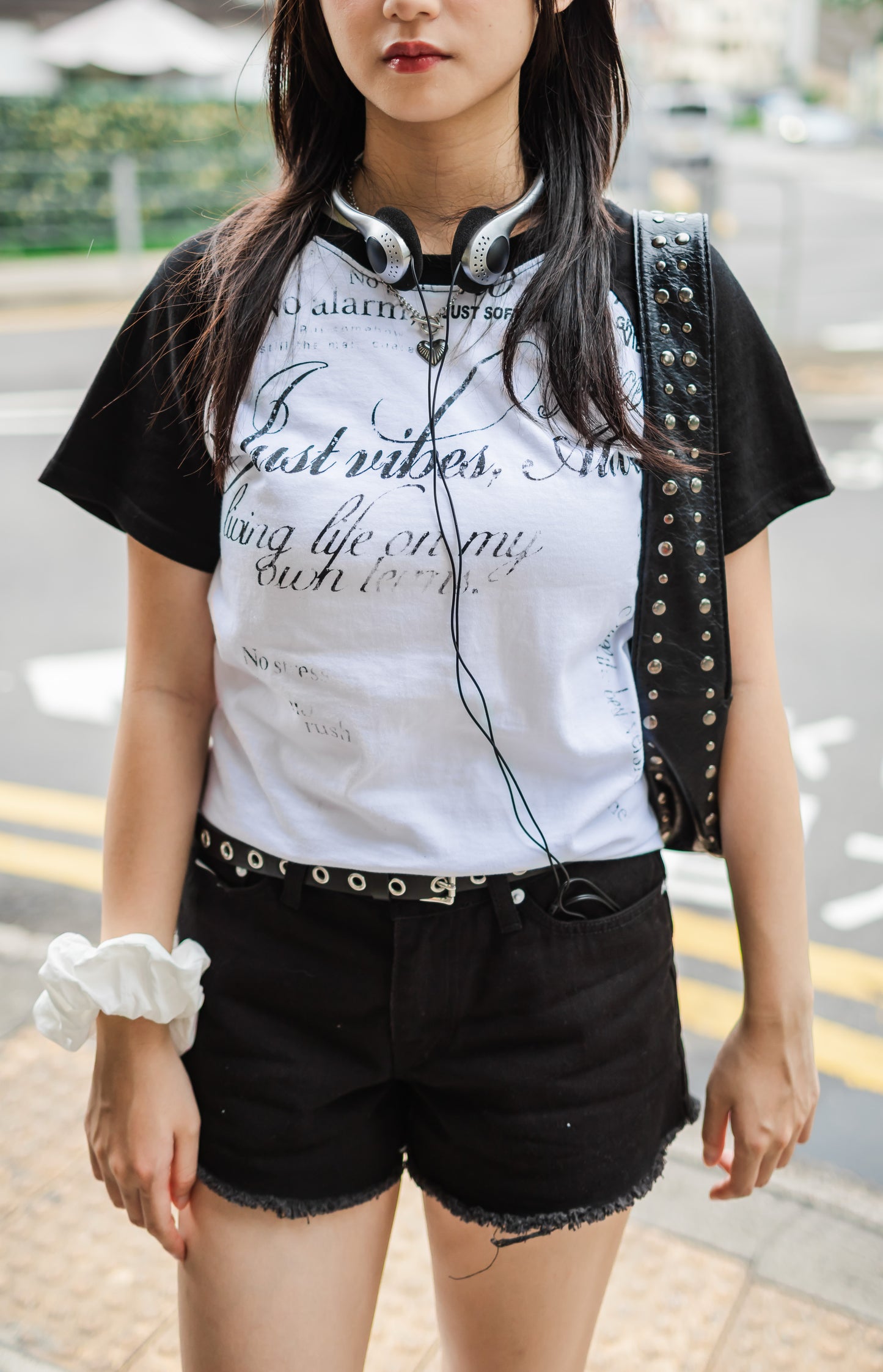 You Love Me❣️拼色字母短褲