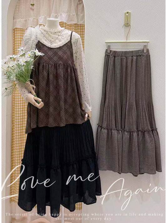 韓系疊穿波點套裝🛒