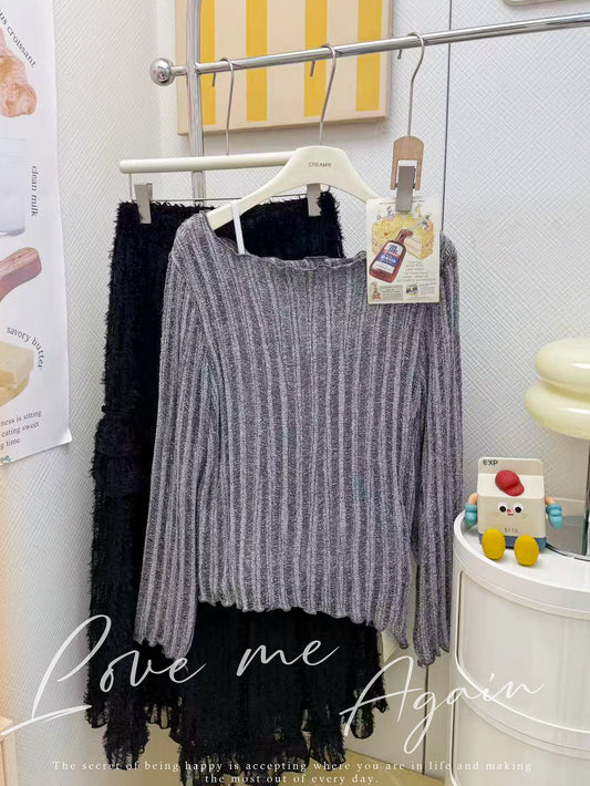 漸變針織毛衣套裝🫧