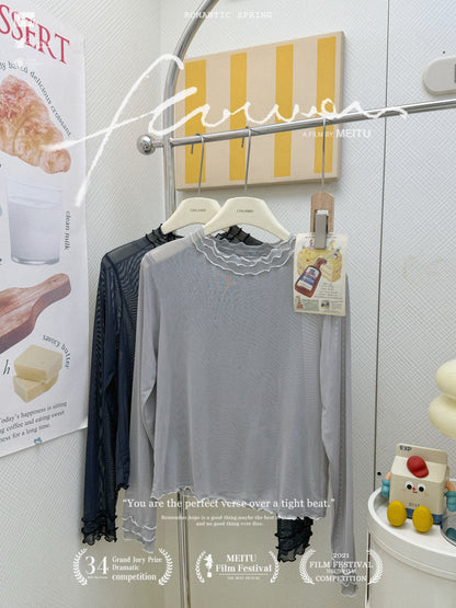 日系毛毛寬鬆套裝 - 黑色🩶