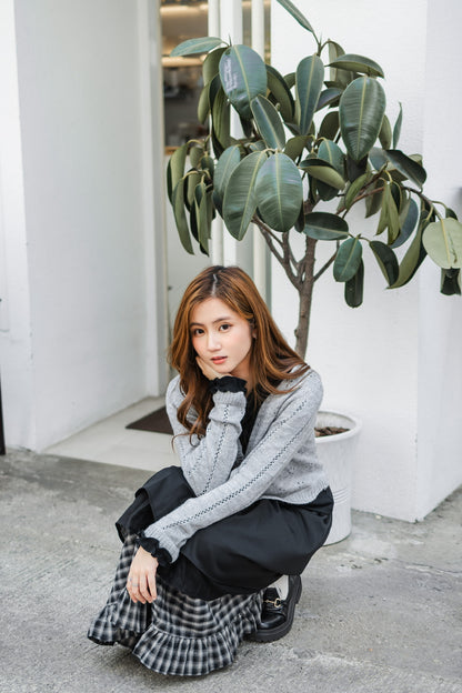 🛒不撞款！✧獨特拼接格仔長裙✧