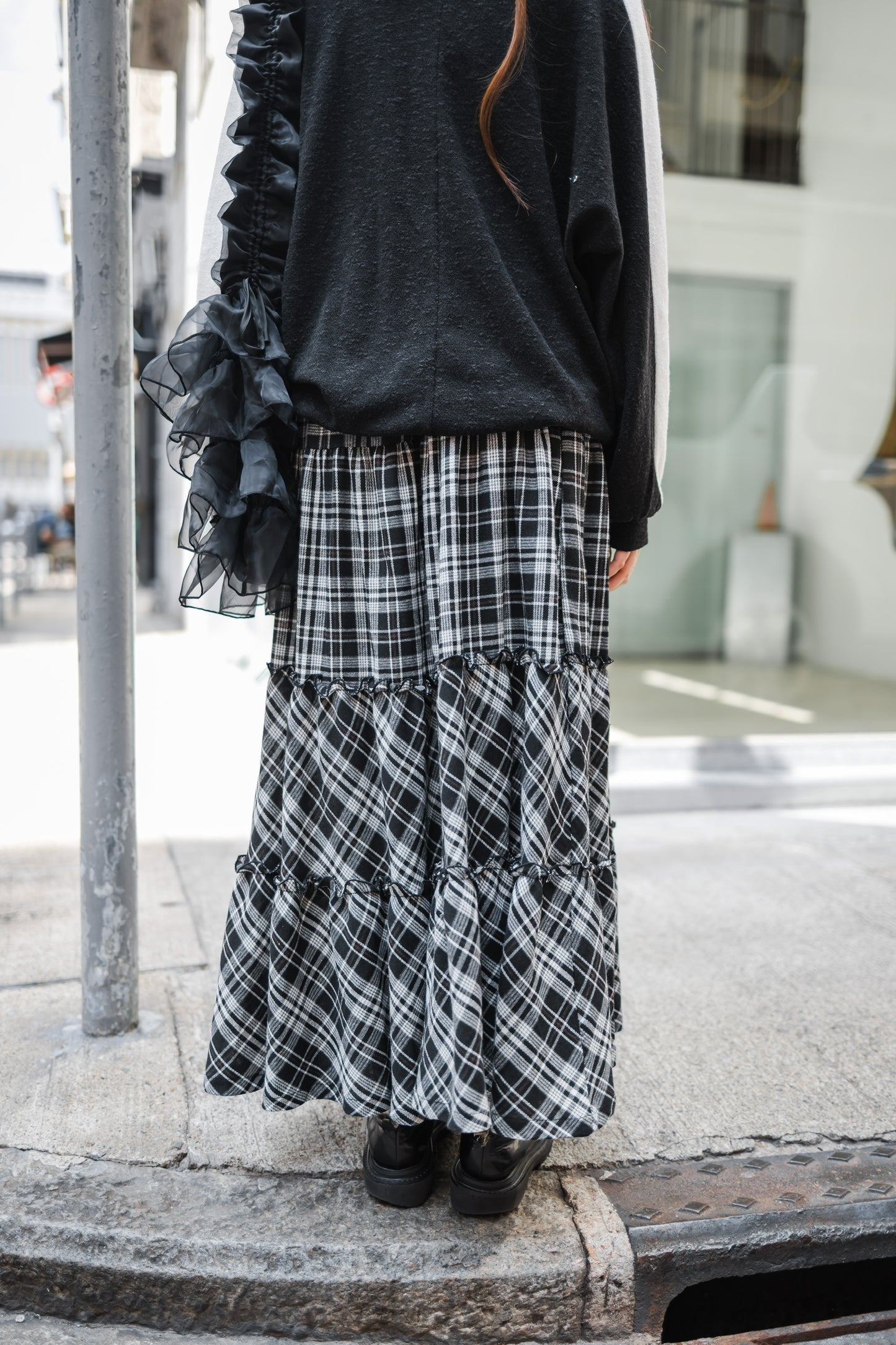 日系Lace球衣針織上衣 - Black🖤