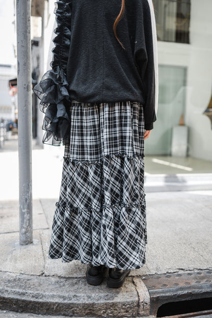 日系Lace球衣針織上衣 - Black🖤