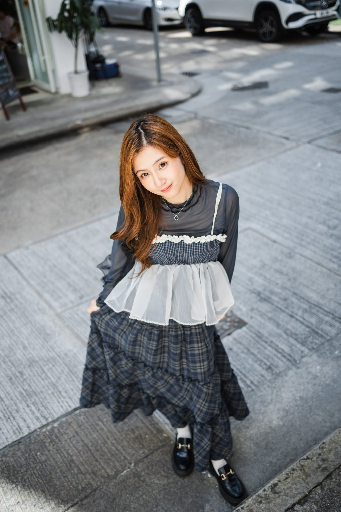 日系莎莎Ruffle背心馬甲✨