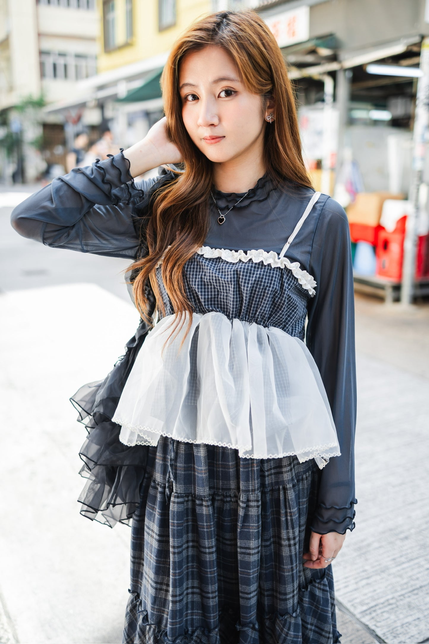 日系莎莎Ruffle背心馬甲✨