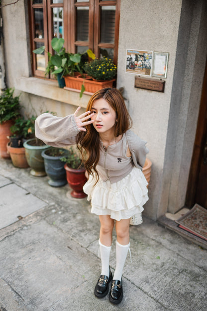 ☆迷你logo背心外套Set - Black☆