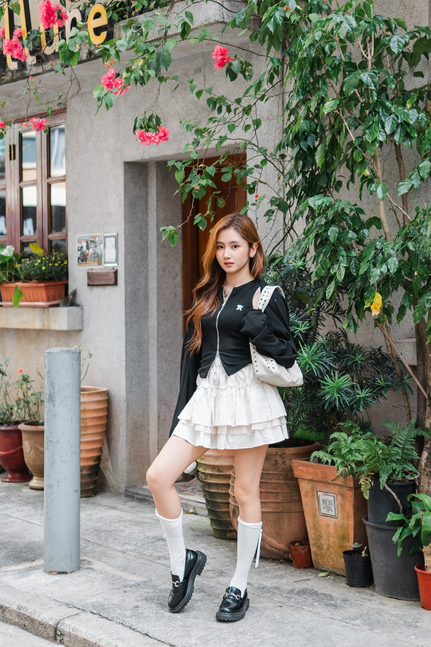 ☆迷你logo背心外套Set - Pink☆