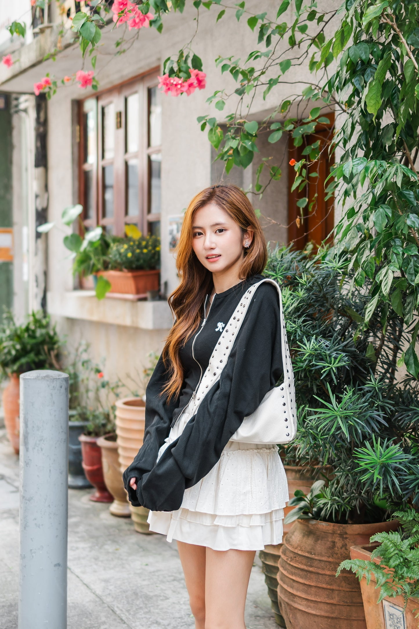 ✦韓系妹子必備✨蛋糕蕾絲短裙Beige