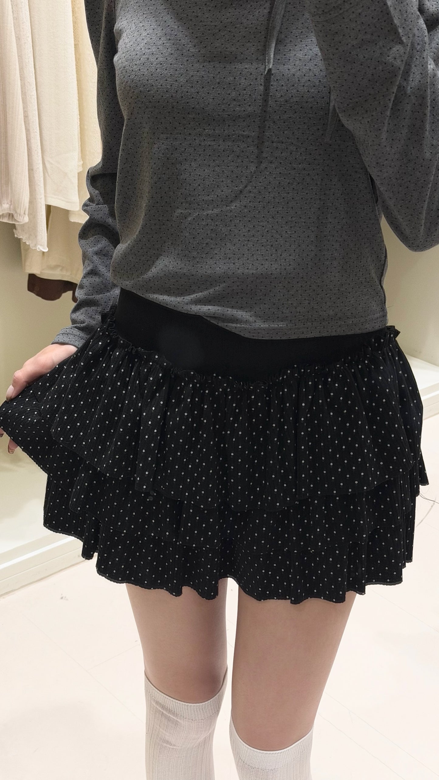 慵懶感露肩套裝💕