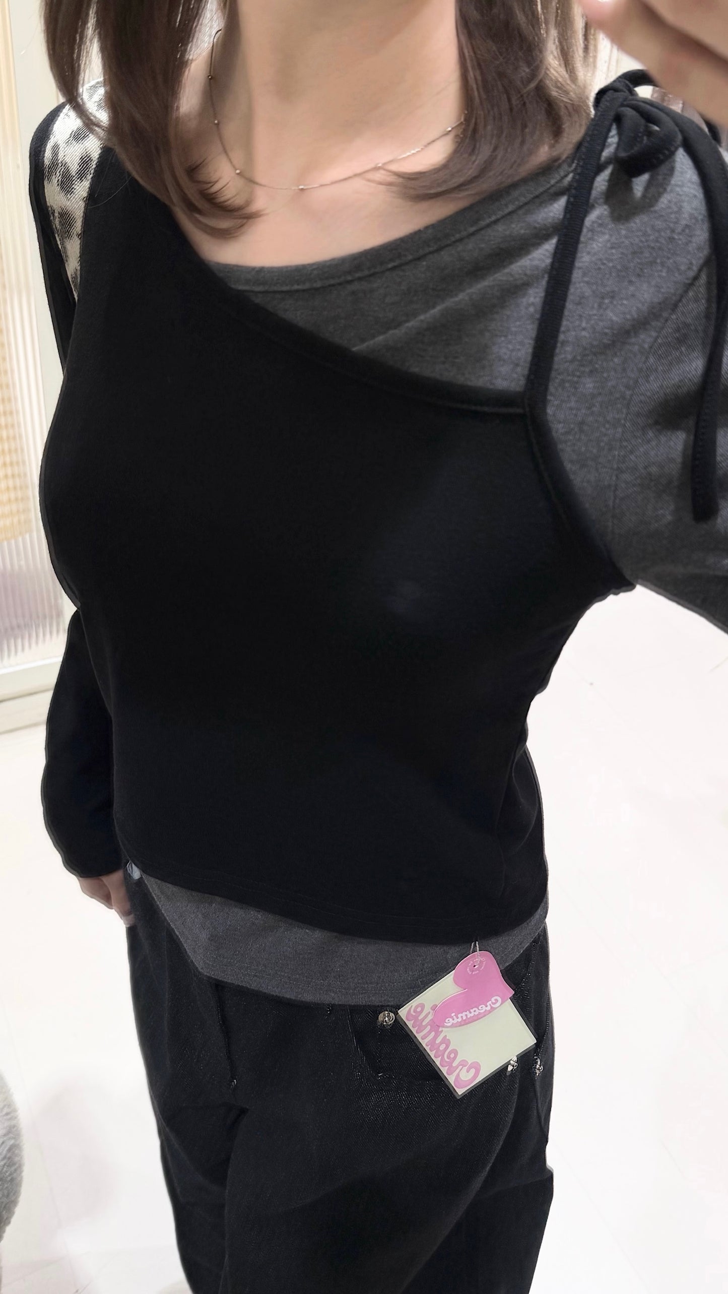 韓系不規則上衣套裝🎧ྀི