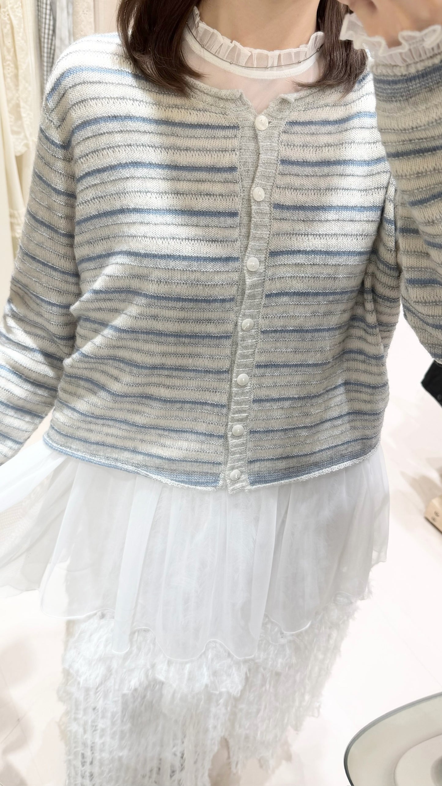 針織條紋毛衣套裝🧶