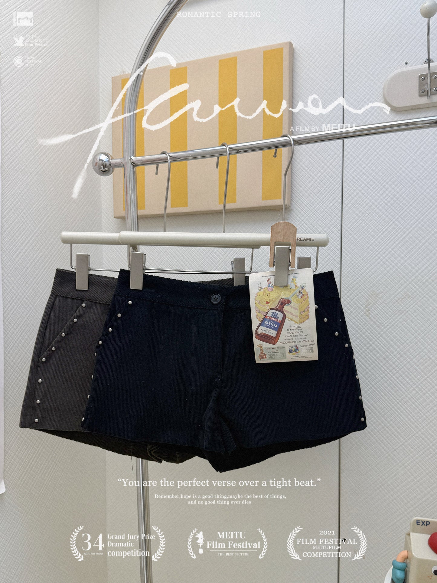 撞色翻領外套套裝🎧ྀི