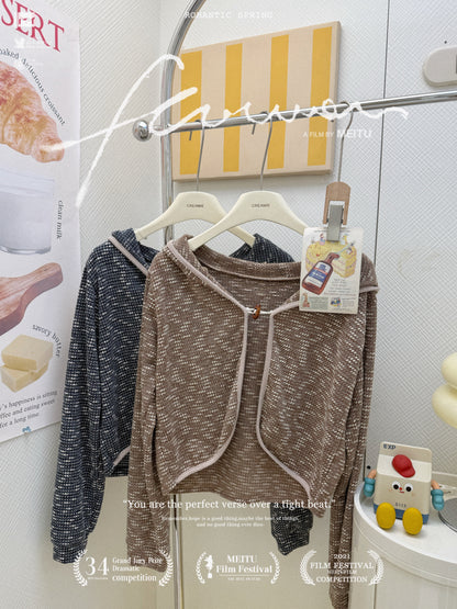 慵懶風連帽外套套裝🫧