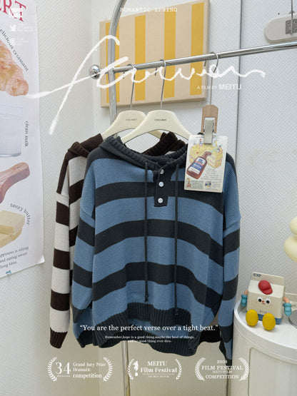 簡約連帽針織毛衣套裝🧶