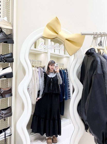 日係疊穿碎花搭雪紡半身裙👗