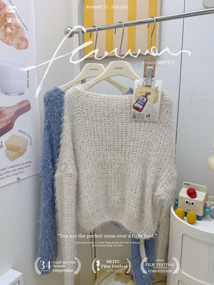 簡約馬海毛毛衣套裝🍬