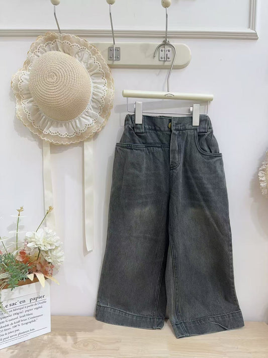 【冬季清倉☃️❄️】 扣鈕牛仔長褲