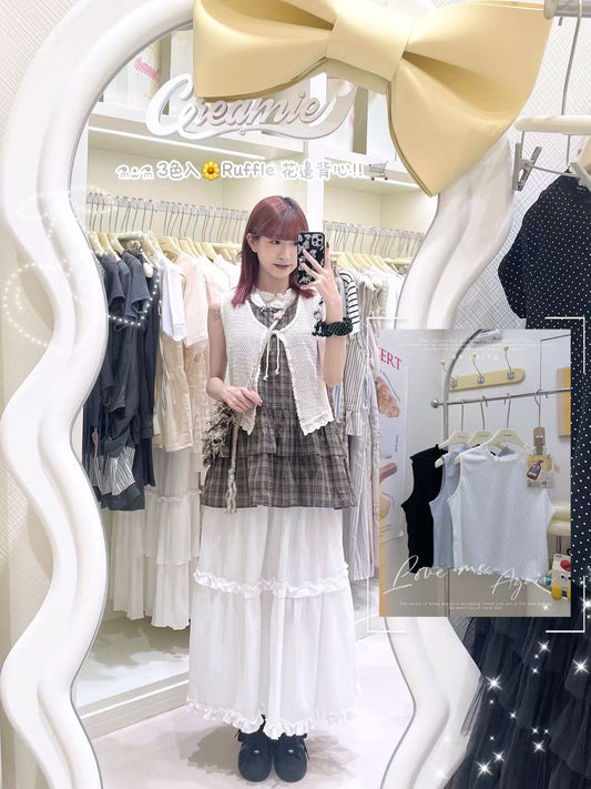 三色入🌼Ruffle花邊背心套裝