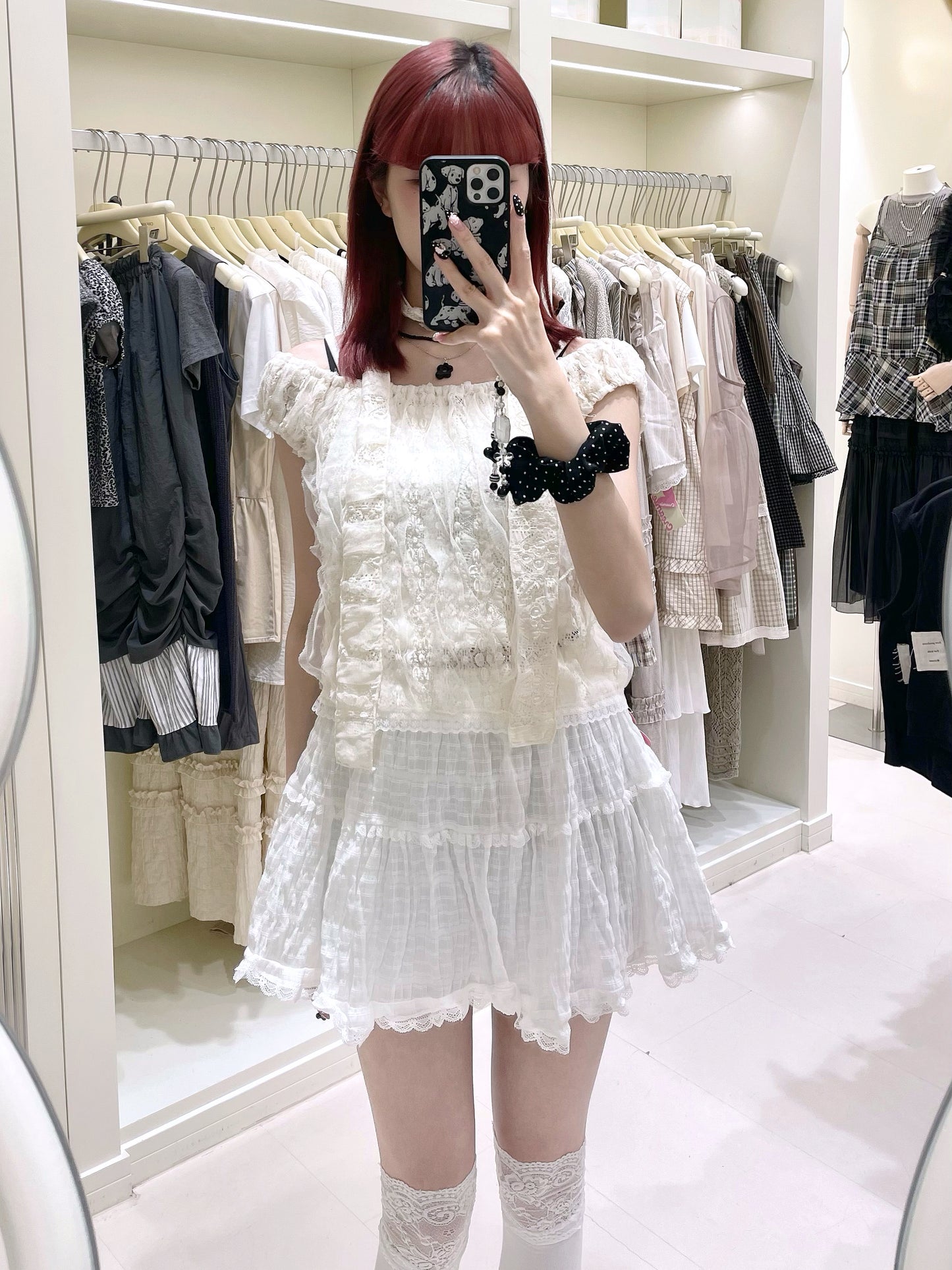 3色入！高質蕾絲掛頸襯衫🌸✨