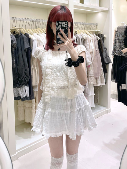 3色入！高質蕾絲掛頸襯衫🌸✨