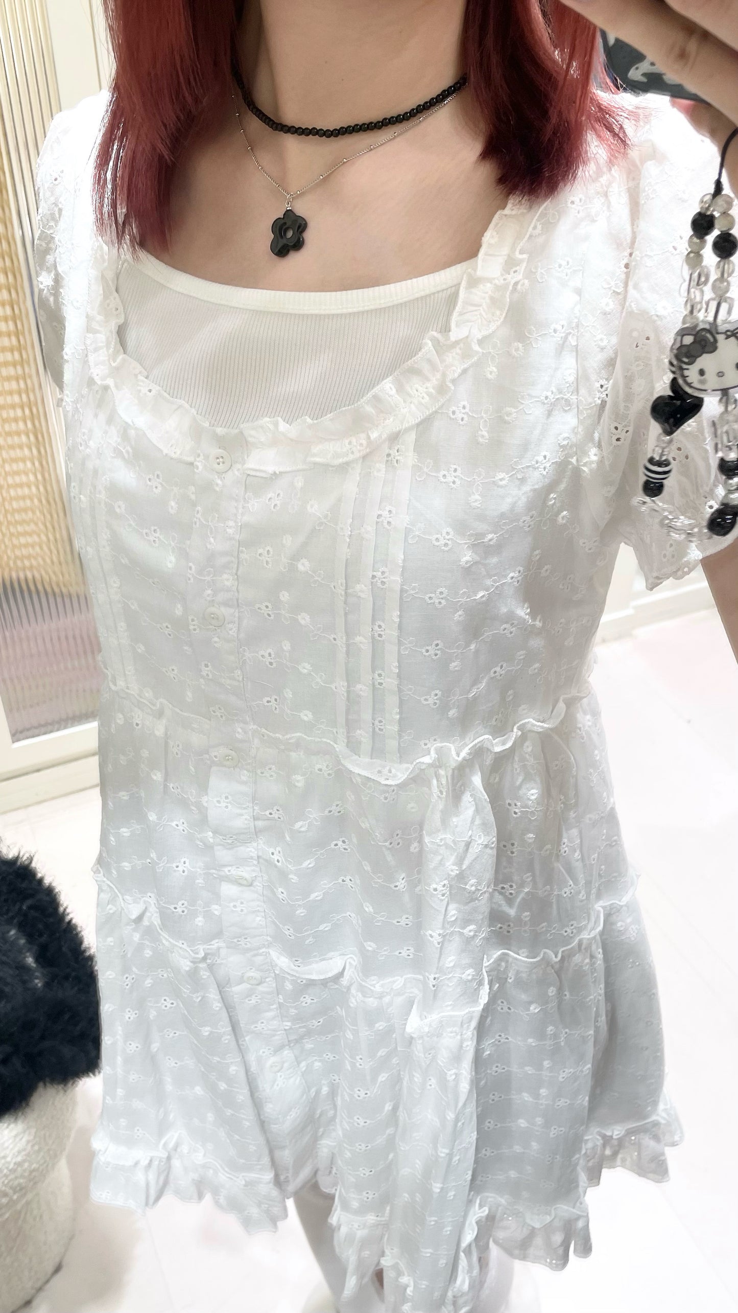 泡泡袖蕾絲OPS✨
