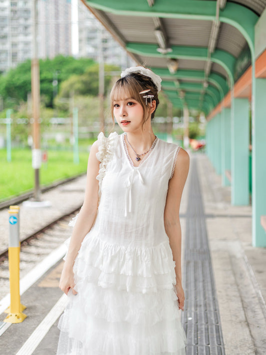 韓系蕾絲吊帶層次背心