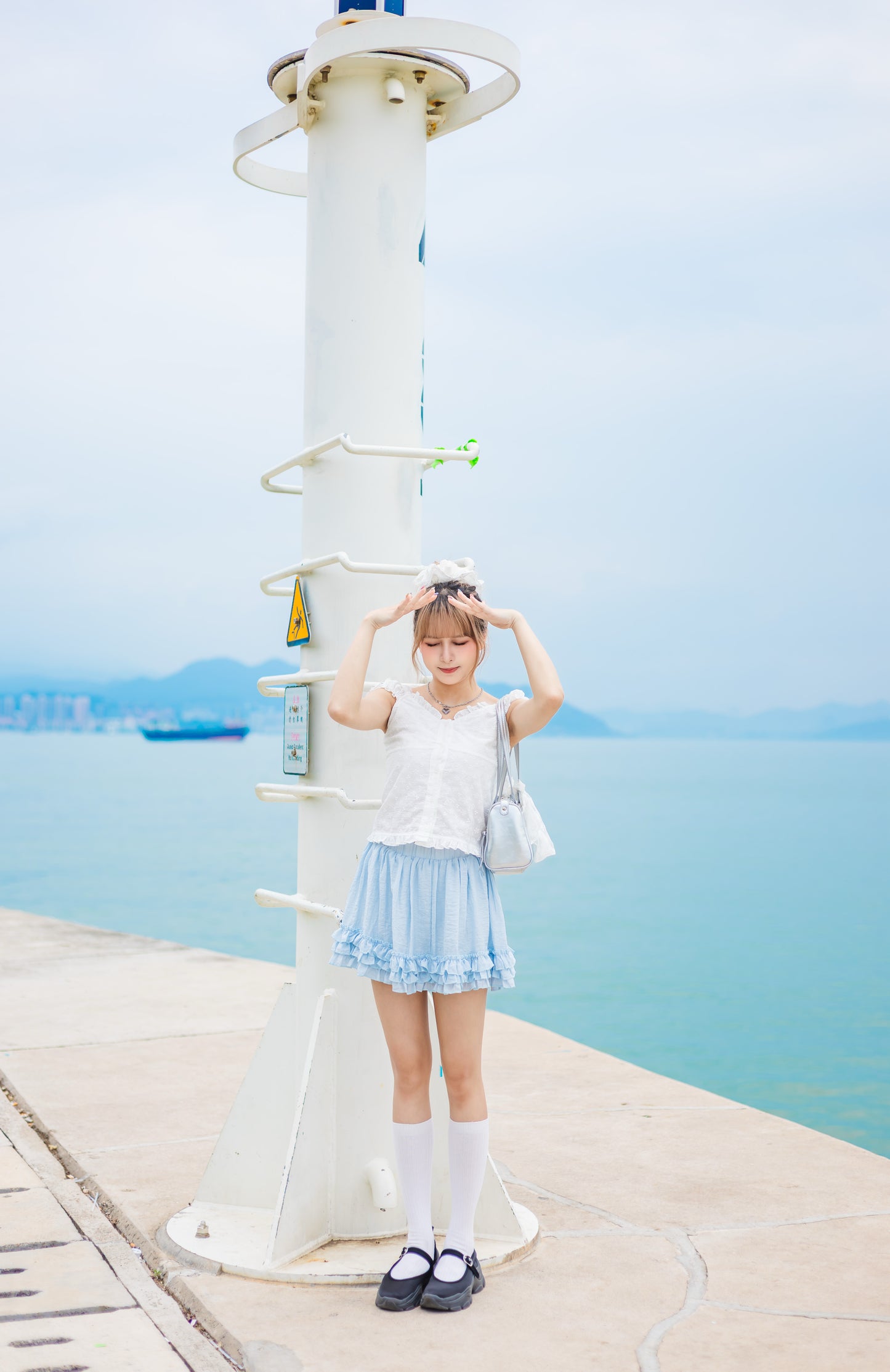夏日Ruffle花邊橡筋短裙