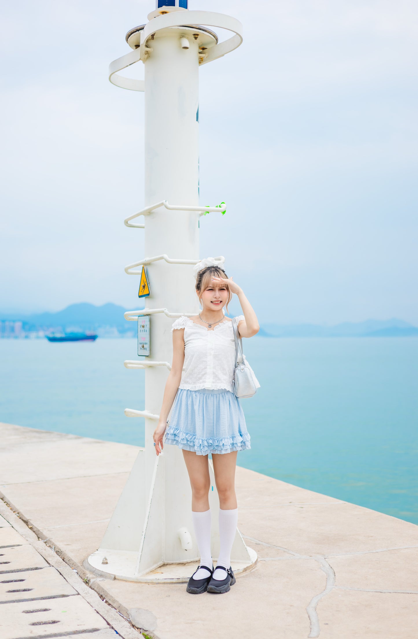 夏日Ruffle花邊橡筋短裙