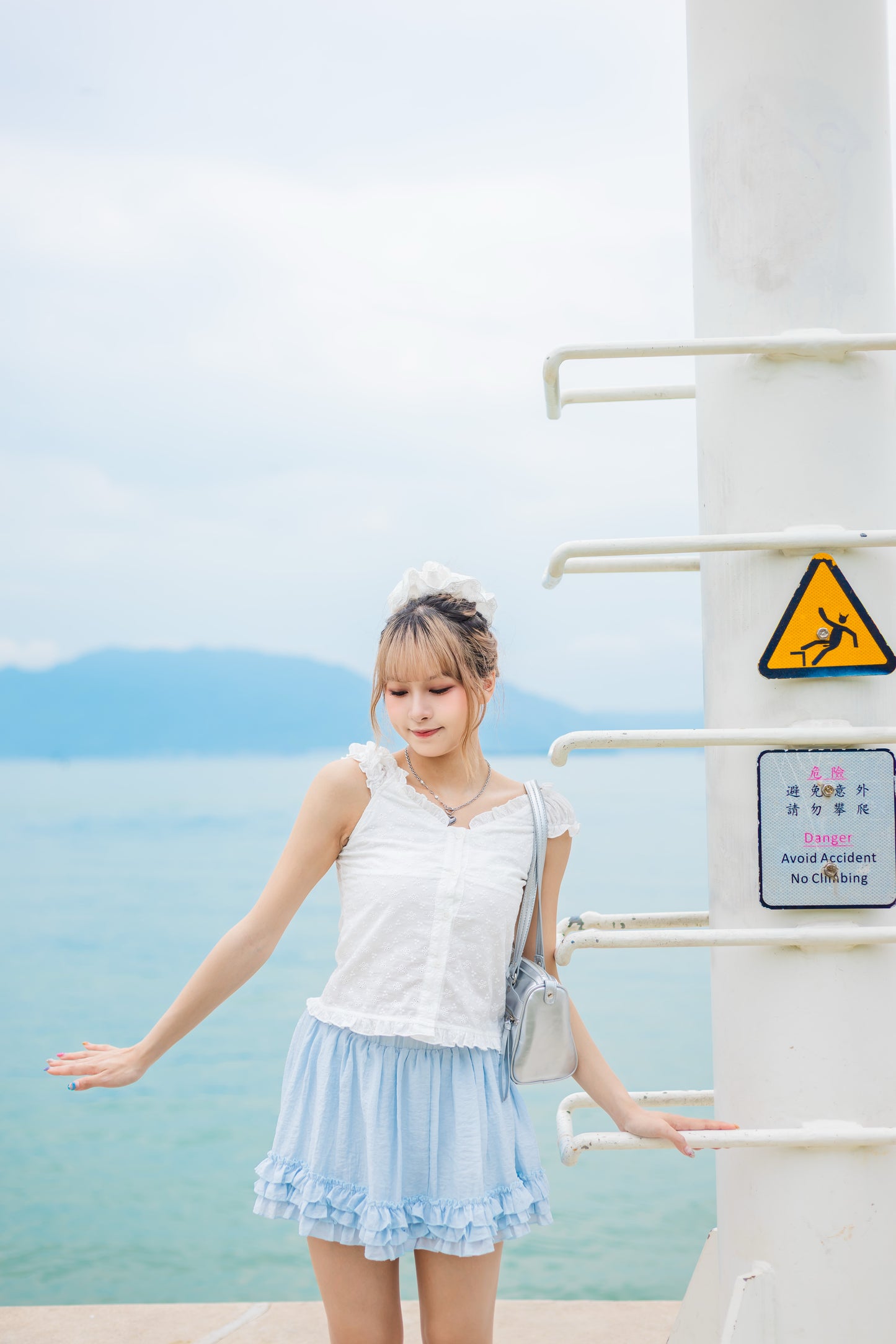 夏日Ruffle花邊橡筋短裙