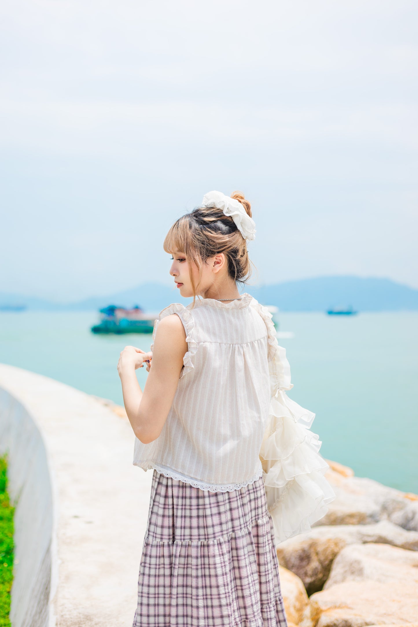 蕾絲拼接日系Ruffle上衣🌸✨
