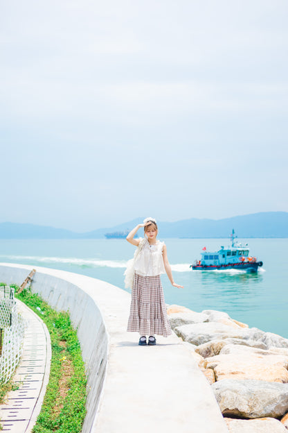蕾絲拼接日系Ruffle上衣🌸✨