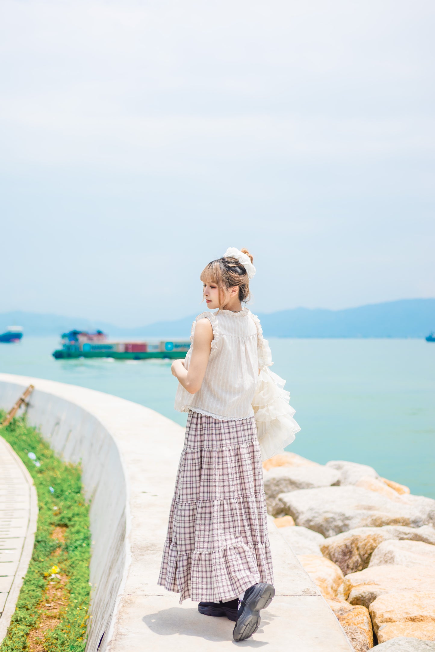 蕾絲拼接日系Ruffle上衣🌸✨