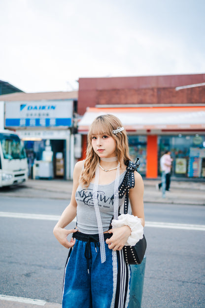 【🖤📸三色入 韓系街頭風！連胸罩蕾絲背心】