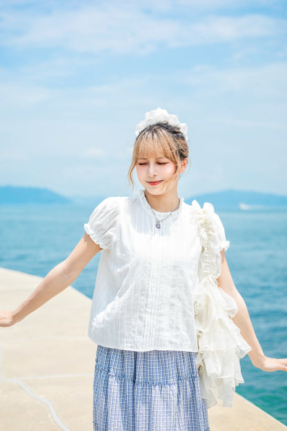 日系娃娃領Ruffle上衣