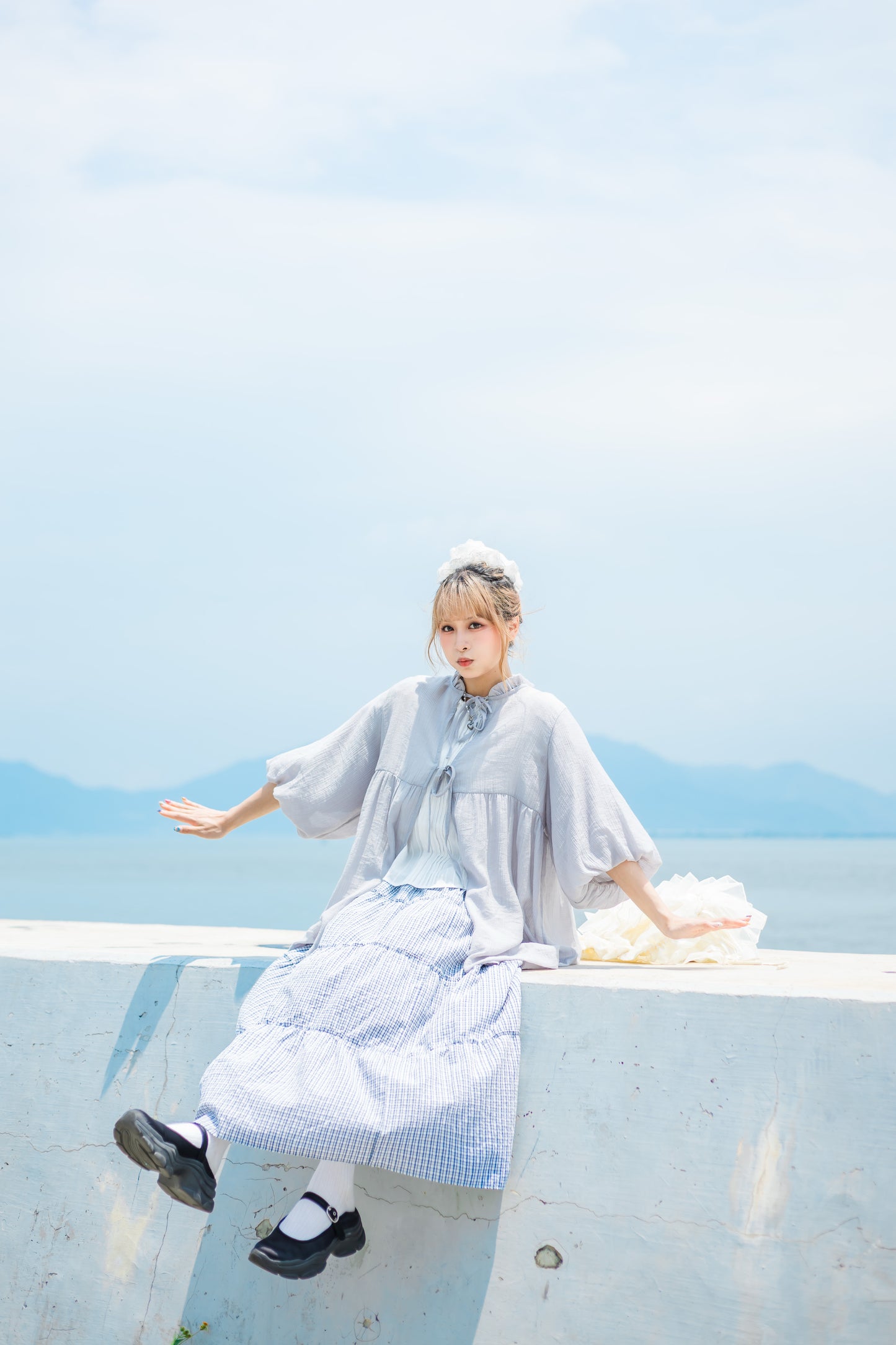 日系娃娃領Ruffle上衣