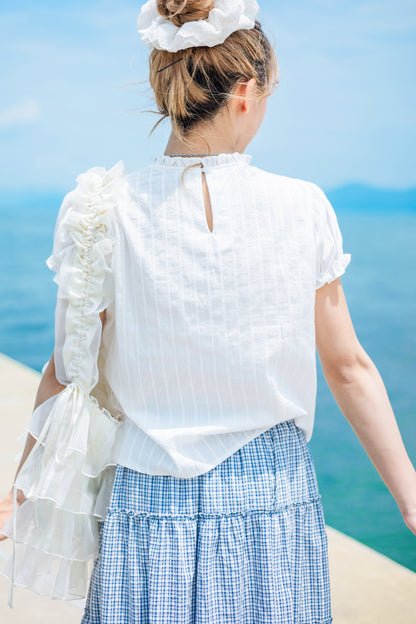 日系娃娃領Ruffle上衣