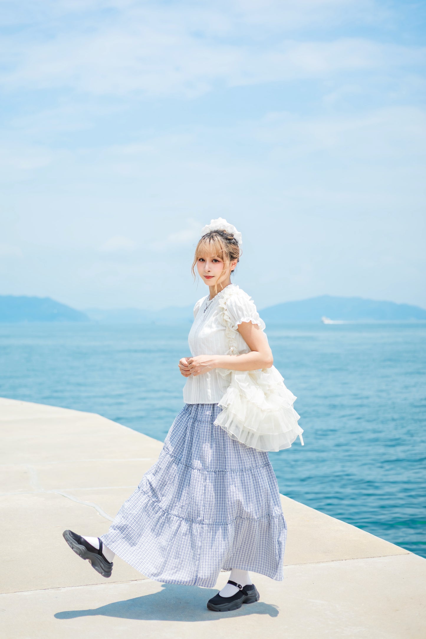 大熱高質款💌日系格仔長裙