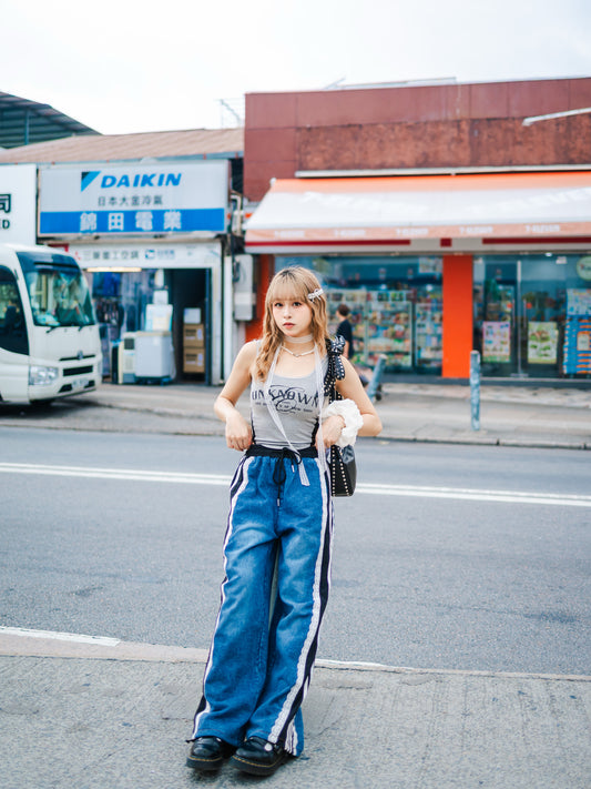 【🖤📸三色入 韓系街頭風！連胸罩蕾絲背心】
