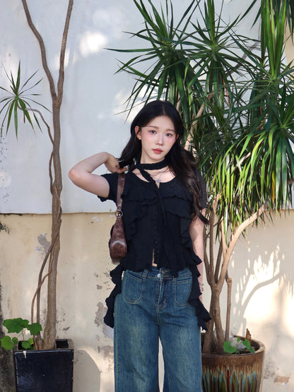 復古喇叭牛仔褲👖💙