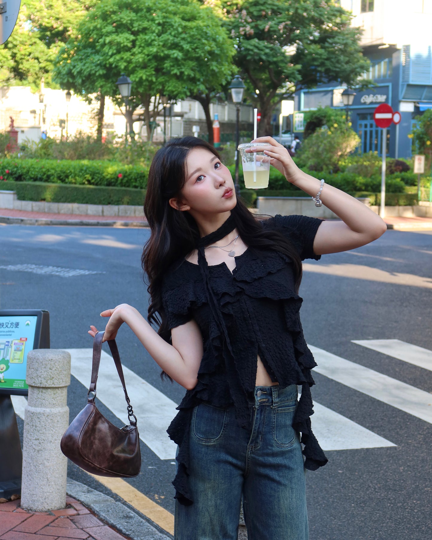 復古喇叭牛仔褲👖💙