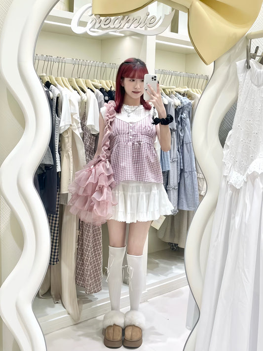 粉色馬甲短裙套裝🎀💖