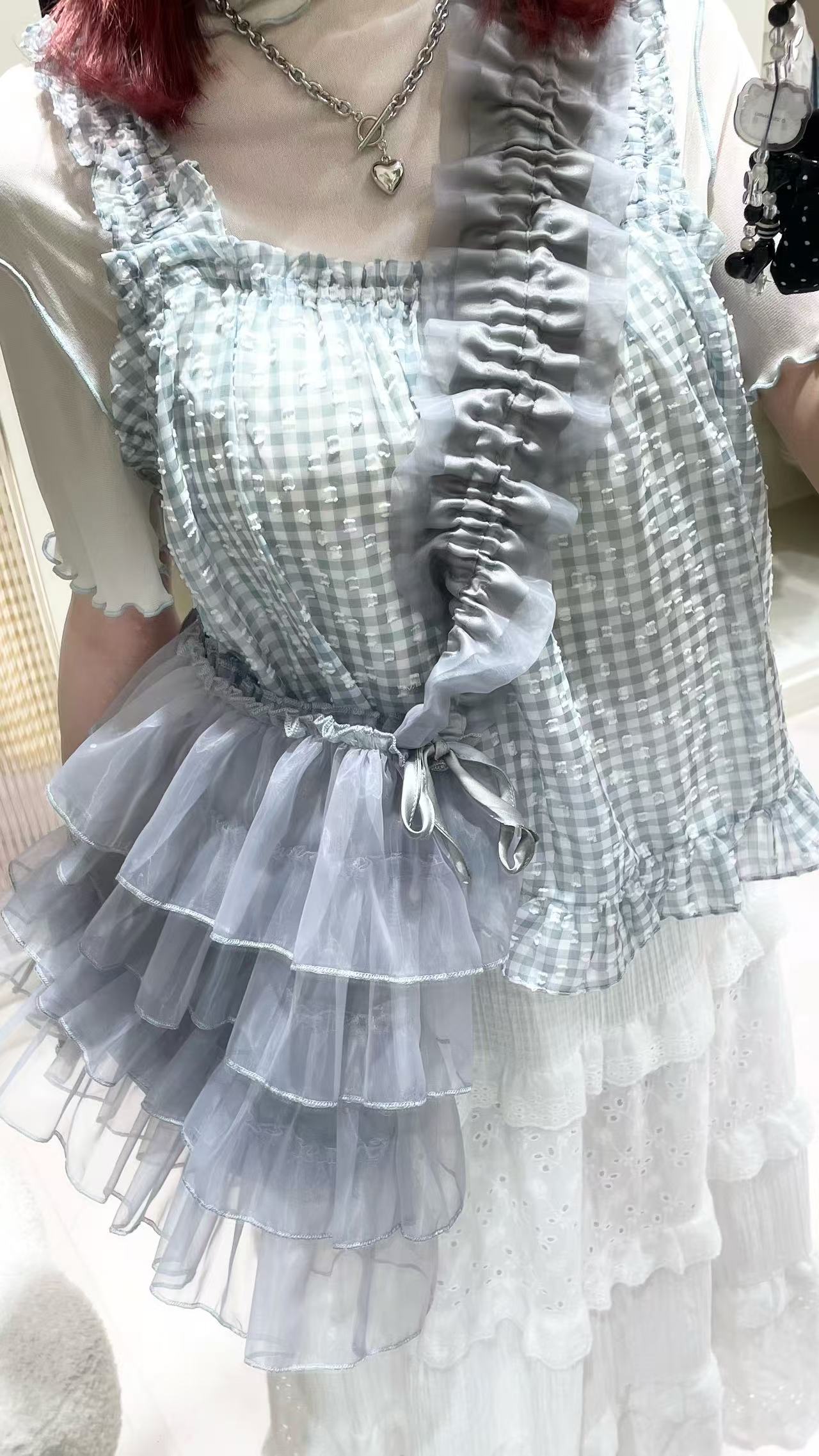 波子汽水長裙套裝🩵