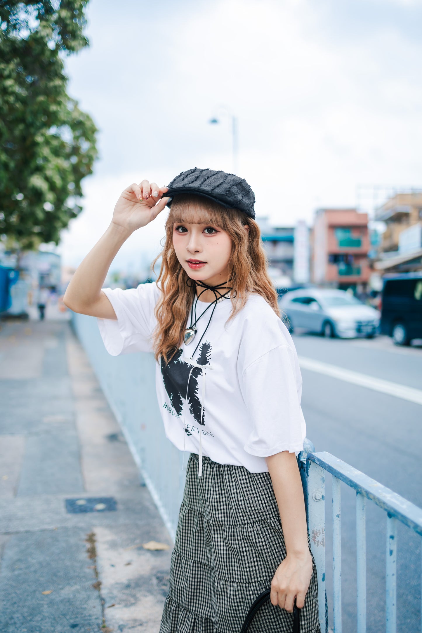 小狗蝴蝶絲帶長Tee