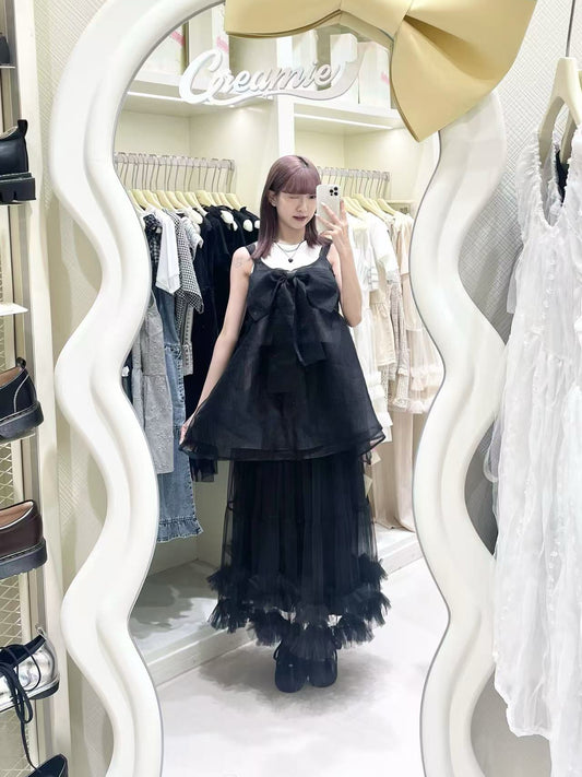 日系蝴蝶結網紗套裝🎀💖