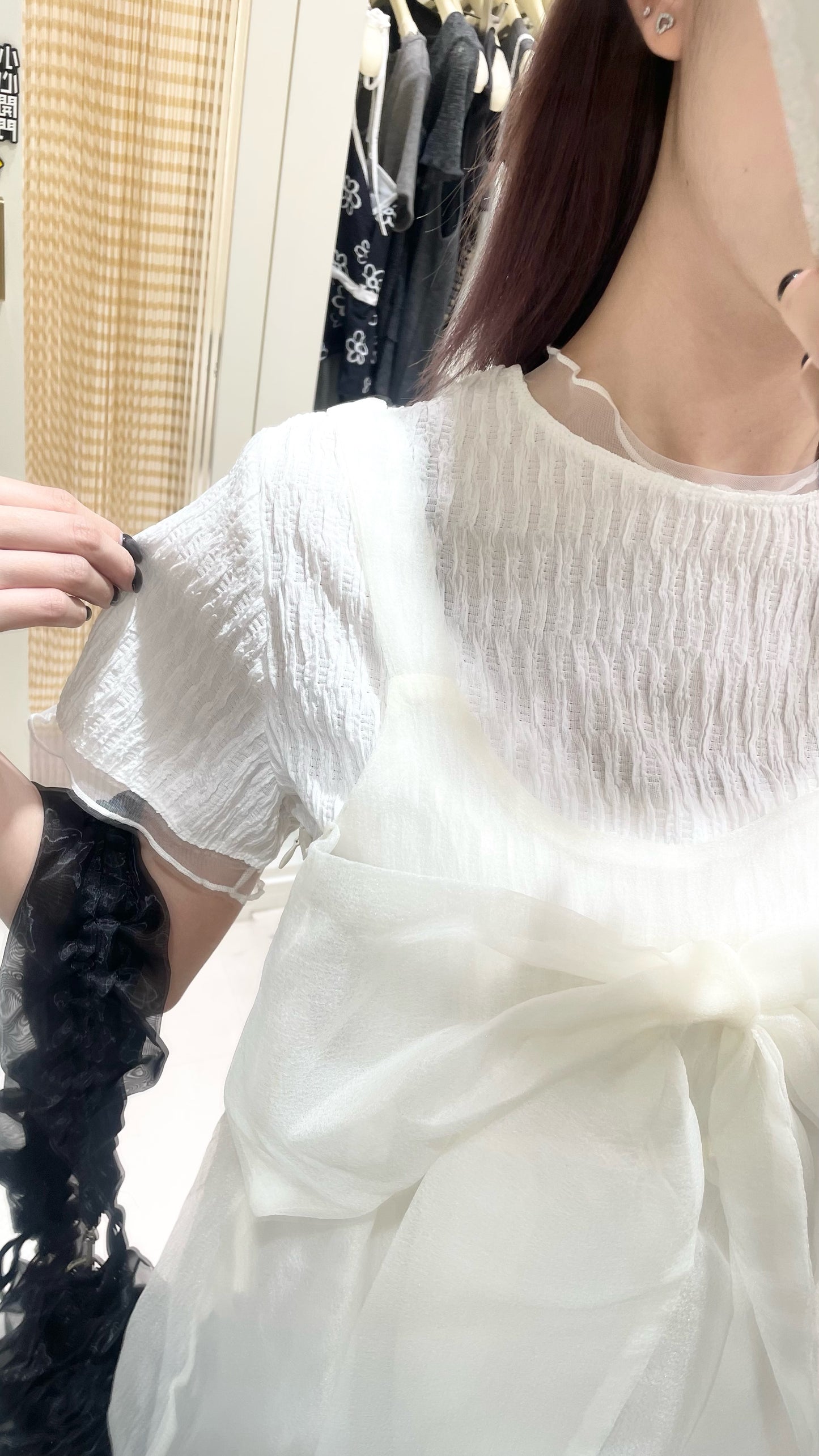 日系蝴蝶結網紗套裝🎀✨