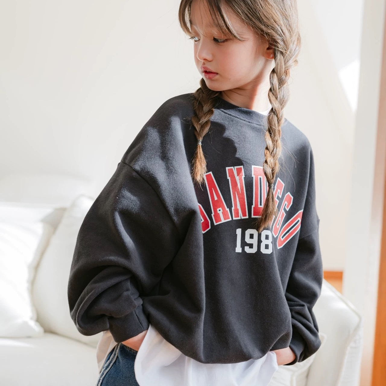 圓領英文衛衣☁️