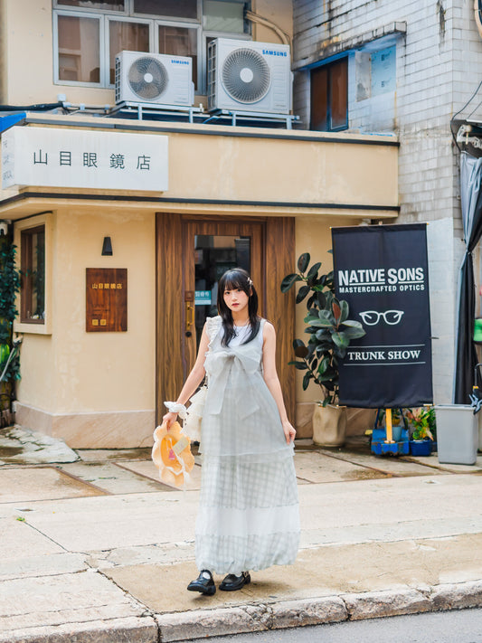 日系甜美格仔泡泡裙🤹🏻‍♀️🌼