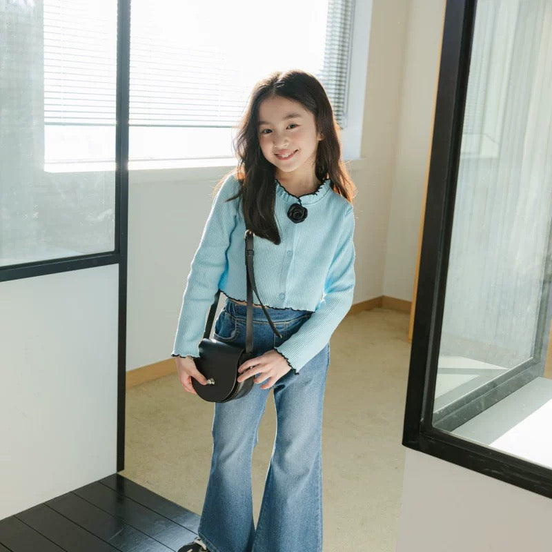 針織花花長袖上衣🌸